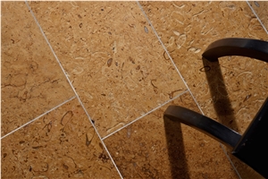I. Gold Polished Limestone Tiles