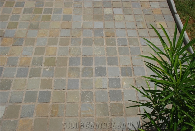 Kota Multi Natural Hand Cut Paving Setts