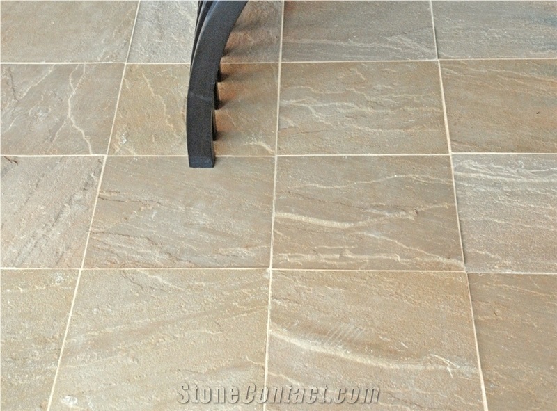 Moss Green Sandstone Riven Tile & Slabs