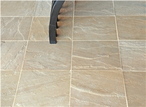 Moss Green Sandstone Riven Tile & Slabs