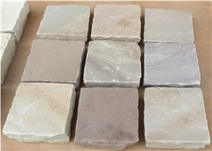 Ochre Beige Natural Hand Cut Paving Setts