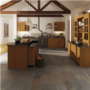 Peacock Slate Riven Tiles & Slabs