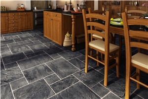 Silver Grey Quartzite Antiqued Tiles & Slabs