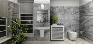 Silver Grey Quartzite Polished Tiles & Slabs