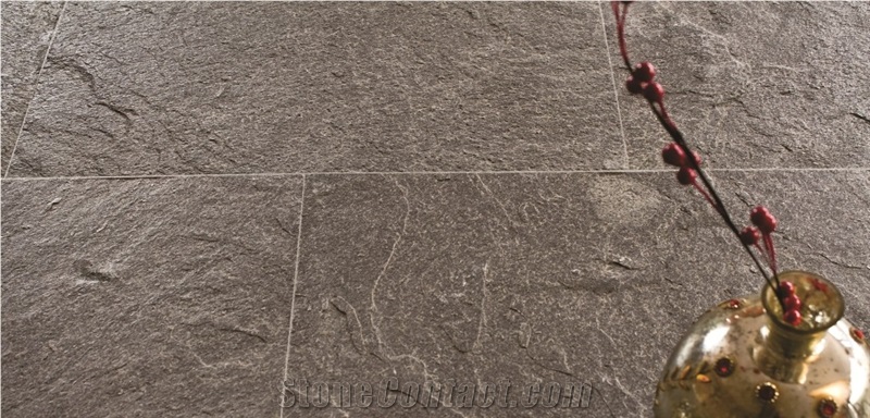 Silver Grey Riven Tiles & Slabs
