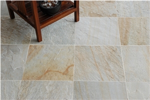 Snow Gold Riven Tiles & Slabs