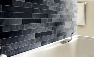 Staden Silver Blue Slate Honed Natural Stone Wall Panel Ledge Stone