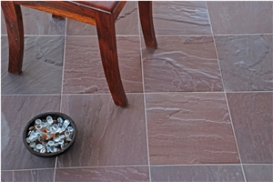 Sunset Red Sandstone Antiqued Tiles & Slabs