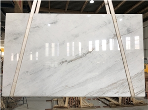 China New White Marble Slabs Tiles Bianco Oro