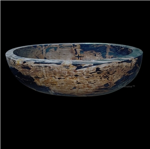 Fossil Petrified Wood Bathtub Lignum Natural Stone