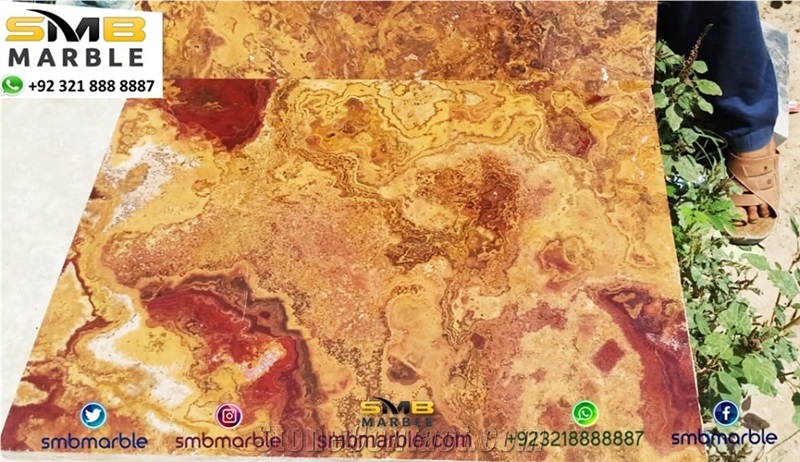 Afghan Multi Green Onyx Slabs & Tiles