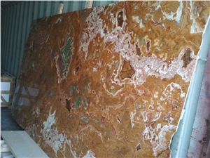 Multi Green Onyx Slabs - Pakistan Green Onyx Tiles