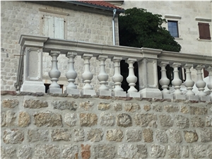 Beige Limestone Balustrade,Stone Railing
