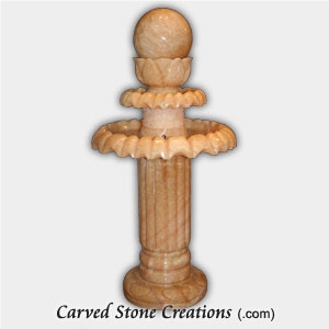 Onyx Pedestal Sphere Fountain