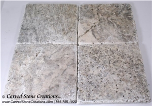 Silver Travertine Tumbled Tile