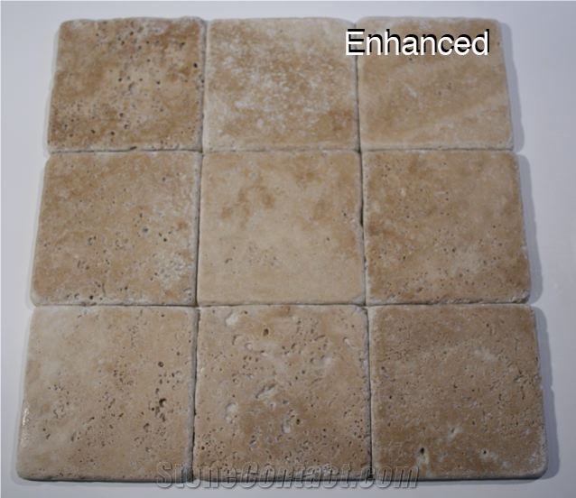 Tuscany Walnut Travertine Tumbled Tile