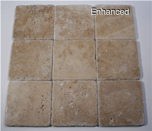 Tuscany Walnut Travertine Tumbled Tile