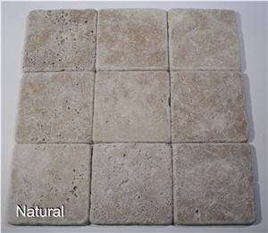 Tuscany Walnut Travertine Tumbled Tile