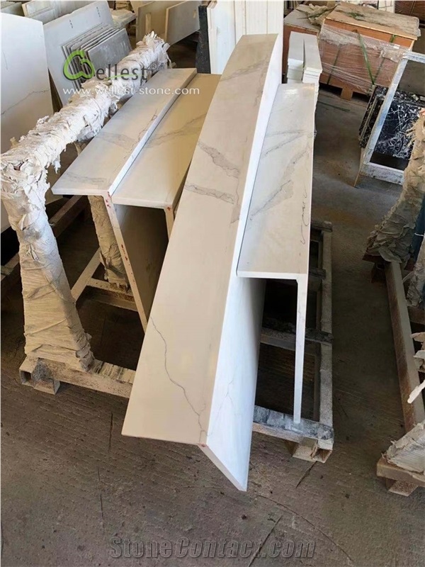 Beautiful White Quartz Countertop