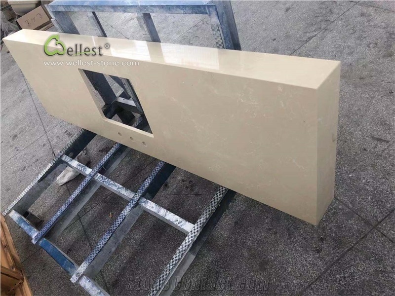 Beautiful White Quartz Countertop