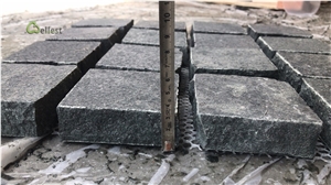 G684 Black Granite Meshed Granite Cobble Stone