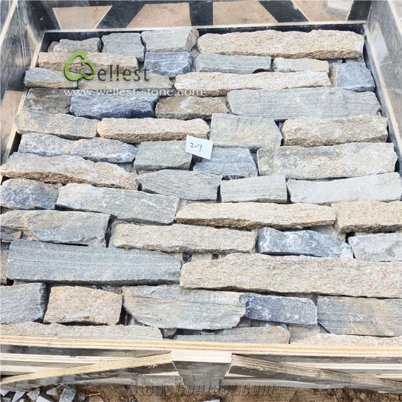 Random Loose Natural Quartzite Stone for Wall