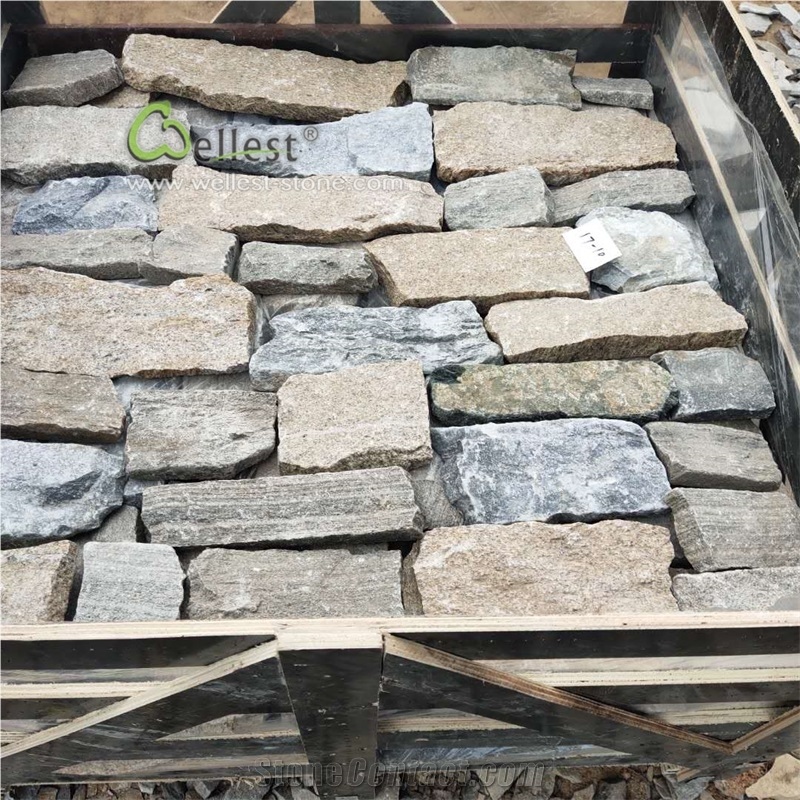 Random Loose Natural Quartzite Stone for Wall