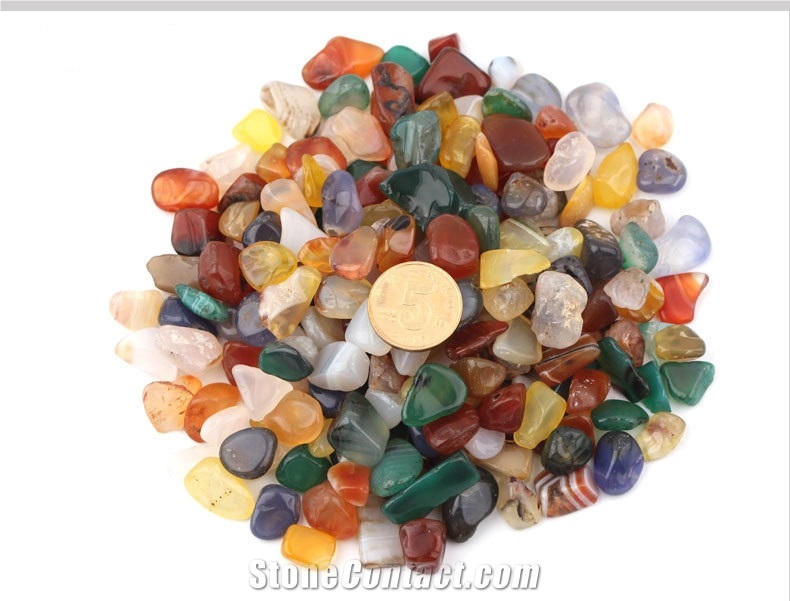 Agate Green Onex Colour Polished Pebbles