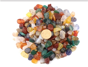 Agate Green Onex Colour Polished Pebbles