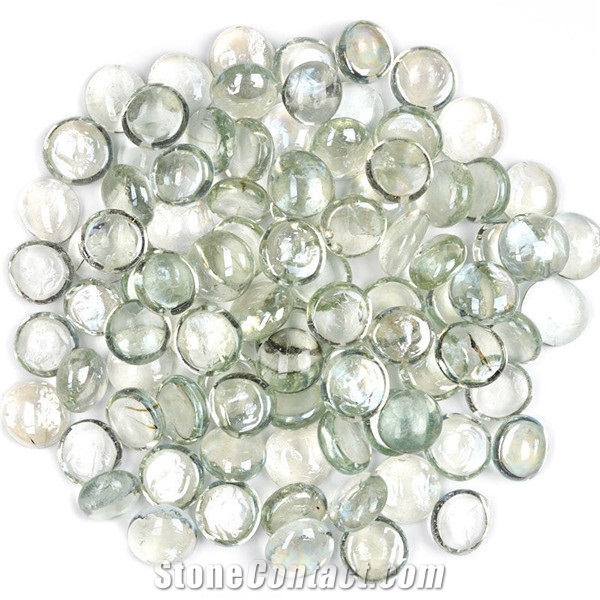 Trasparent Glass Flat Ball for Fish Tank