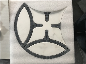 Cinderella Grey Carrara White Marble Waterjet Cinderella Grey Carrara White Marble Waterjet