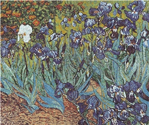 Flowers Garden Glass Mosaic Art Work for Inside Outside