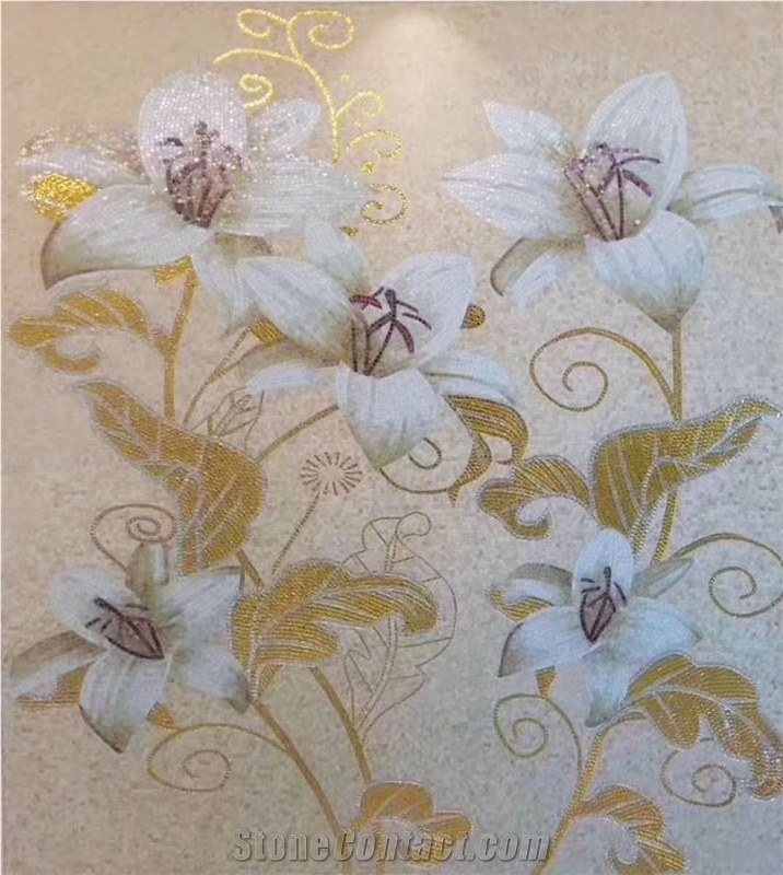 Glass Medallion by Handcut for Mosaic Pictures Art