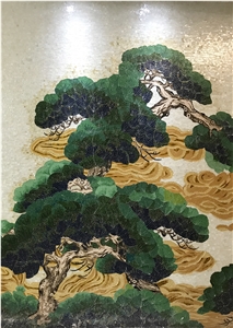 Glass Medallion for Old Pine Trees for Wall Glass Medallion for Old Pine Trees for Wall