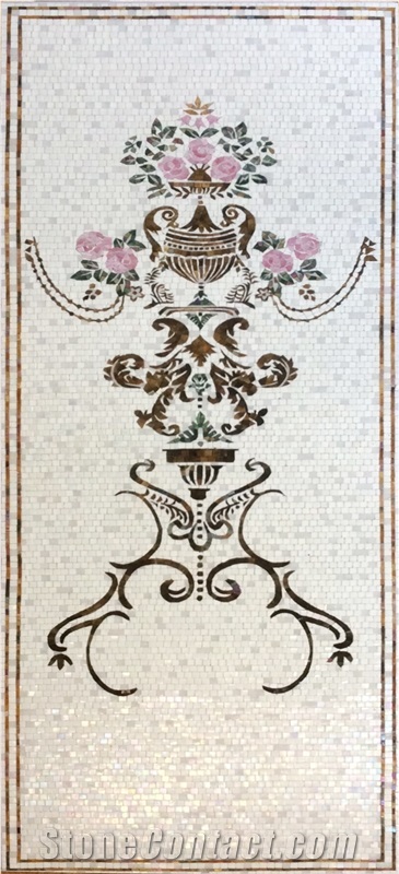 Glass Medallion Shells for Entrance for Carpert