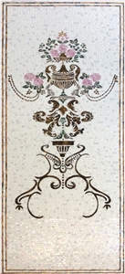Glass Medallion Shells for Entrance for Carpert