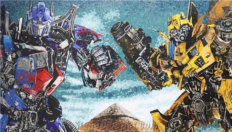 Glass Medallion Transformers for Wall Decoration