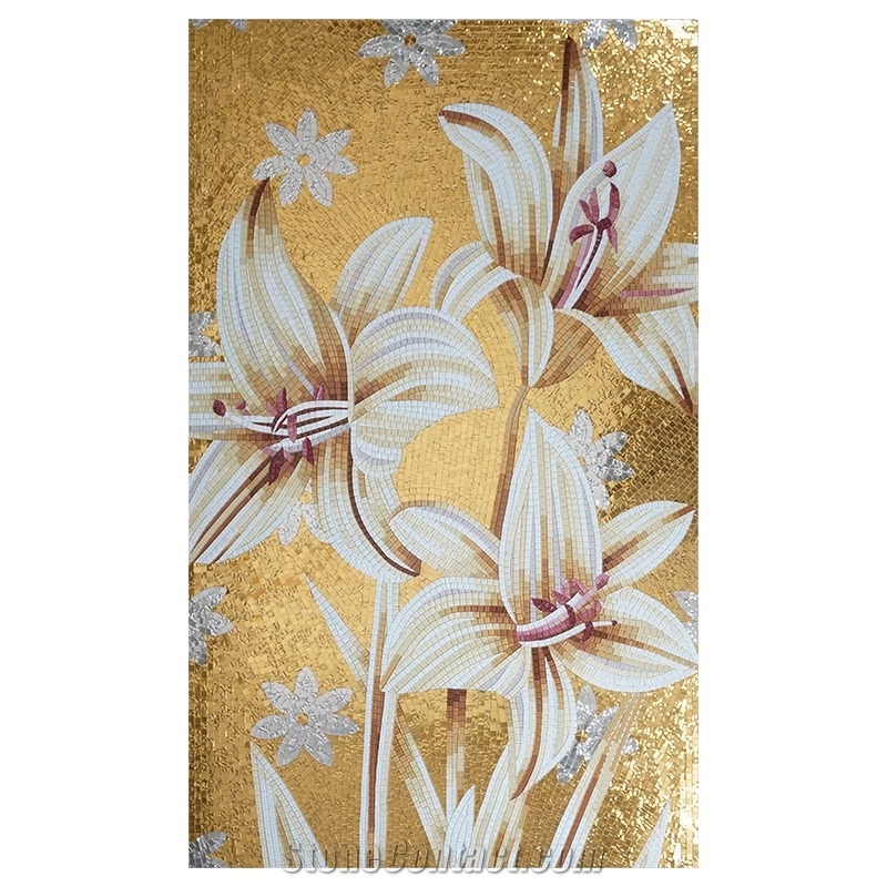 Golden Leaf Glass for Medallion Artworks Handmade