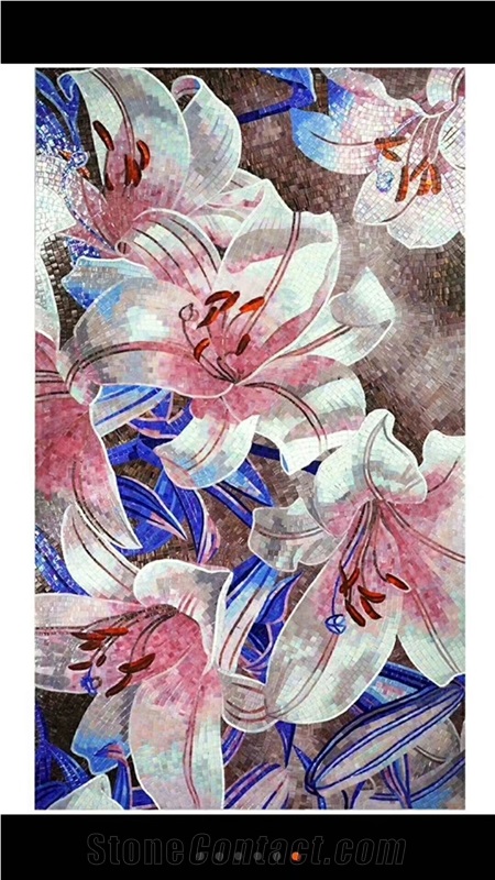 White Pink Lily Flowers for Entertainment Venues