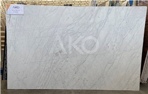 Wavy White Marble Slabs, Neyriz White Marble