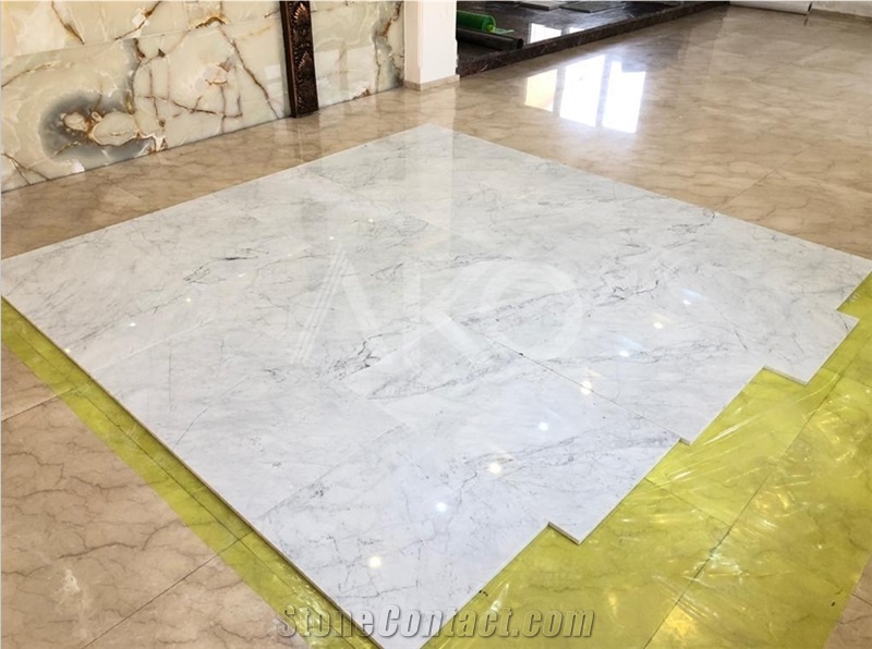 Wavy White Marble Slabs, Neyriz White Marble