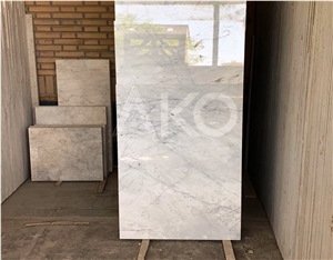 Wavy White Marble Slabs, Neyriz White Marble