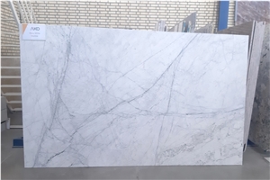 Wavy White Marble Slabs, Neyriz White Marble