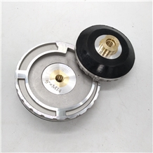 Adapter, Aluminum, Snail-Lock to 5/8"-11f, 5" Back Holder