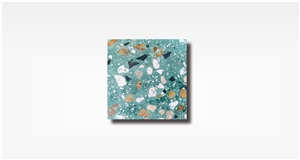 Tropical Green Terrazzo Tile Indonesia Floor Tile