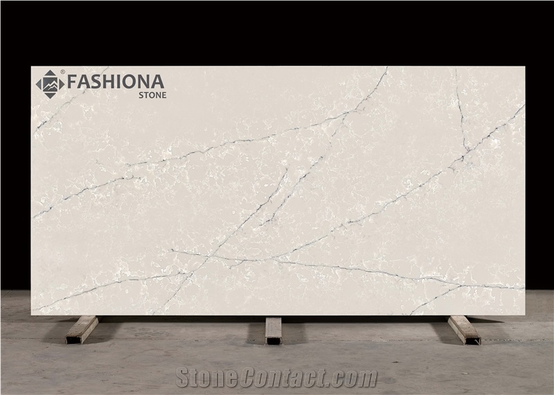 Calacatta Quartz Surface Slab for Counter Top Fab725t