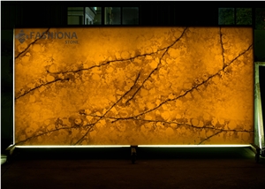 Calacatta Quartz Surface Slab for Counter Top Fab725t