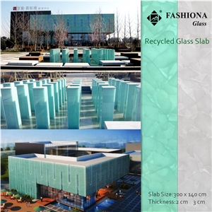 Exterior Curtain Walls Cladding, Recycled Glass Panels