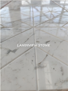 Ajax Volakas Jazz White Marble Cnc Patterns Tiles