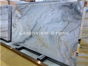 Fantasy Macaubas, White Quartzite Slab